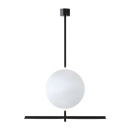 Badrumsspegel IO med belysning & hylla - Svart