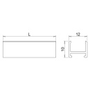 LED-Profil Nexus - 2000mm - Svart