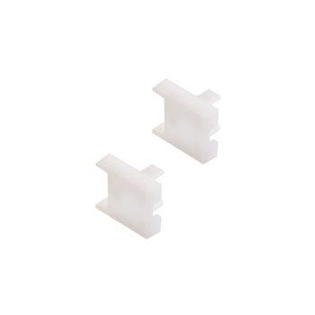 Ändavslut Nubo  - Vit - 2-pack