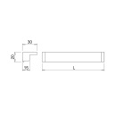 LED-profil Tuby - 2000mm - Svart