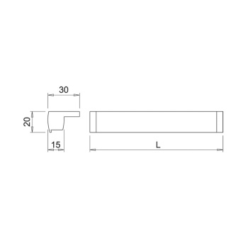 LED-profil Tuby - 2000mm - Aluminium
