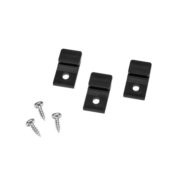 Monteringsclips Tuby - Svart - 3-pack