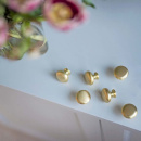 Knopp Duke - 32mm - Borstad Mässing