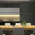 Svart taklampa 8104 P i LED till kök och kontor från Beslag Design