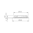 LED-Spot Stella Flat - Rostfri Look