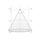 LED-Spot Stella Flat - Rostfri Look