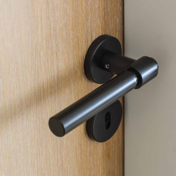 Dörrhandtag Helix 200 Plain - Svart