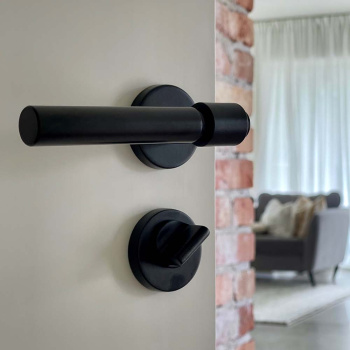Dörrhandtag Helix 200 Plain - Svart