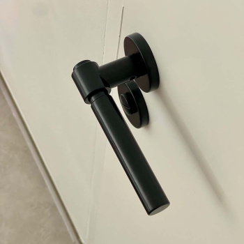 Dörrhandtag Helix 200 Plain - Svart