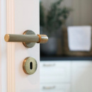 Dörrhandtag Helix 200 Stripe - Antik Brons