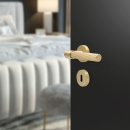 Dörrhandtag Helix 200 Stripe - Mässing