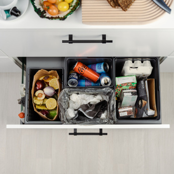 Källsortering - Cube Compact Eco - Mörkgrå