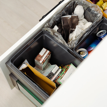 Källsortering - Cube Compact Eco - Mörkgrå