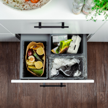 Källsortering - Cube Compact Eco - Mörkgrå