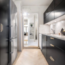 Handtag Helix/Bricka - Mässing