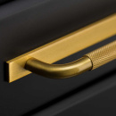 Handtag Helix/Bricka - Mässing