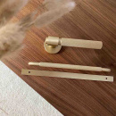 Handtag Helix/Bricka - Mässing