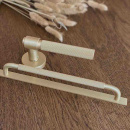 Handtag Helix/Bricka - Mässing