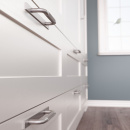 Handtag Helix/Bricka - Rostfritt Stål Finish