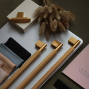 Handtag Arpa - Borstad Mässing