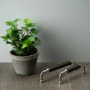 Handtag Brohult M - Förnicklad/Svart