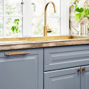 Handtag Manor/Bricka - Antik Mässing