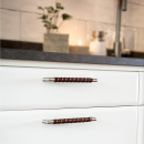 Handtag Norma 12 - Rostfritt Stål/Brunt Läder