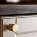 Knopp Helix Stripe - Mässing