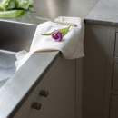 Knopp Helix Stripe - Rostfritt Stål Finish