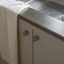 Knopp Helix Stripe - Rostfritt Stål Finish